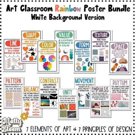 Art Classroom Decor Bundle Elements Of Art Principles Of Etsy