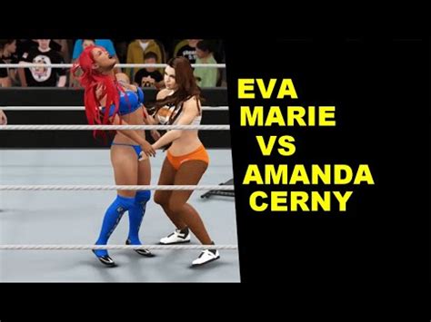 Wwe K Eva Marie Vs Amanda Cerny Extreme Rules Youtube