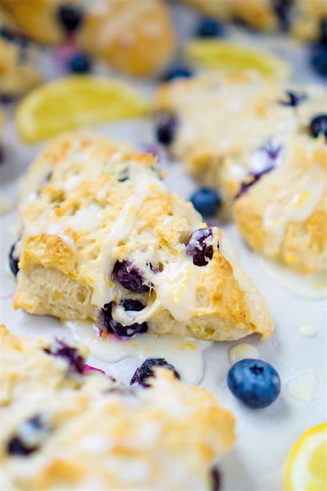 The Best Glazed Lemon Blueberry Scones Recipe Blueberry Scones Recipe Blueberry Scones