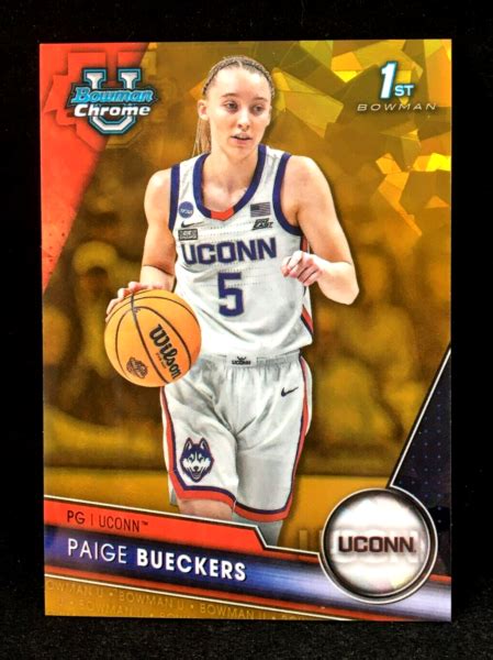 2023 24 Bowman University Chrome Sapphire Edition Gold 90 Paige