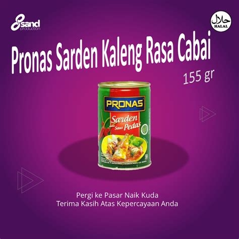 Jual Pronas Sarden Kaleng Rasa Cabai 155 Gr Shopee Indonesia