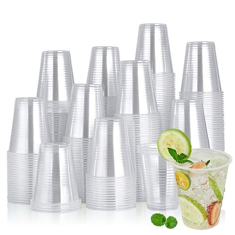 Buy Turbo Bee 320 Pack 12oz Clear Plastic Cups Disposable Drinking Cups