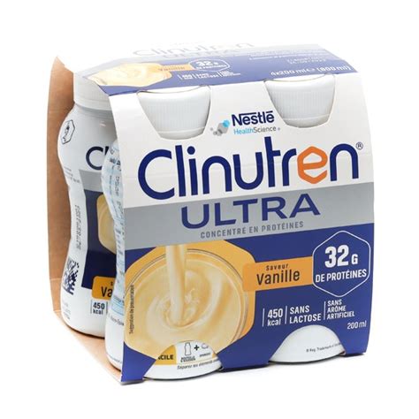 Clinutren Ultra Boisson Saveur Vanille G De Prot Ines Sans Lactose