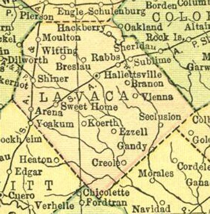 Lavaca County Texas Maps