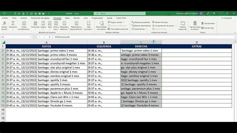 Como extraer Caracteres de una celda en Excel Función Izquierda