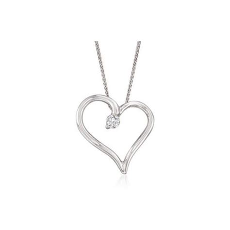 Hearts On Fire Amorous 11ct Diamond Heart Pendant Necklace 18