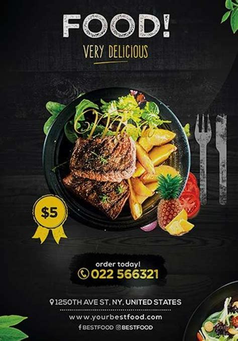 Modern Food Flyer Template Https Ffflyer Modern Food Flyer