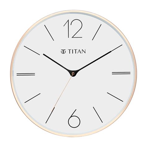 Titan Metal Rose Gold Wall Clock Art Of Clocks