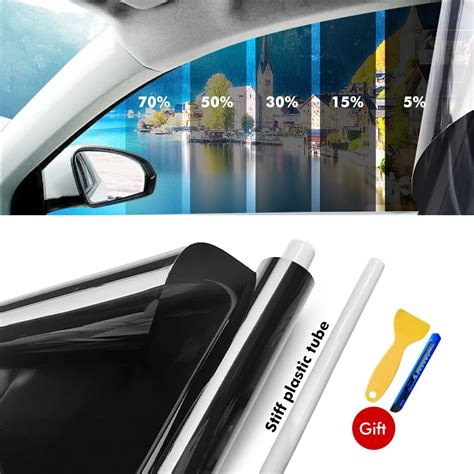 300cmx50cm Black Car VLT Window Foils Tint Film Auto Home Decorate