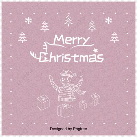 Pink Lovely Christmas Card Background Illustrationzenmerry Christmas