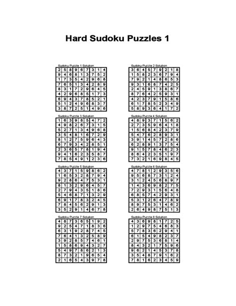 Sudoku Grids Template Free Download