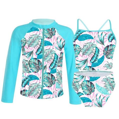 Maillot De Bain Maillots De Bain Pi Ces Pour Enfants Ensemble Haut