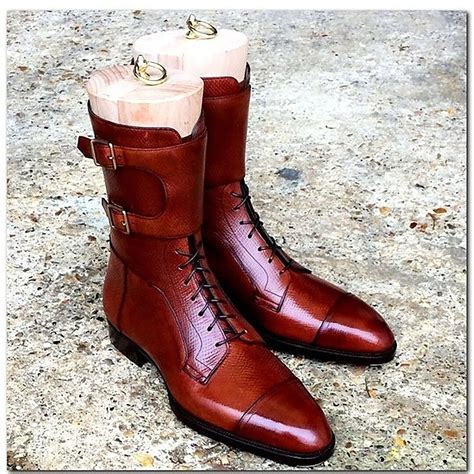 Mid Calf Boots Men Handmade Leather Boots Men Dress Boots Men Ankle