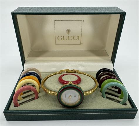 Gucci Watch With Interchangeable Bezels