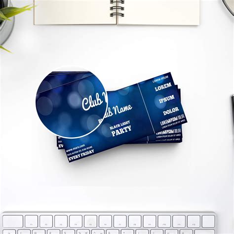 Free Event Ticket Mockup Psd Template Mockup Den