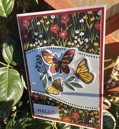 Floating And Fluttering Stampin Up Craftyangel Designer Paper