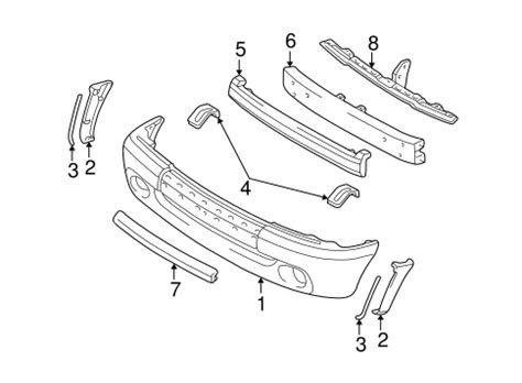 Genuine OEM Bumper Components Front Parts For 2003 Toyota Tundra