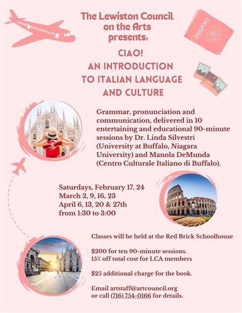 Ciao! An Introduction to Italian Language and Culture | Lewiston