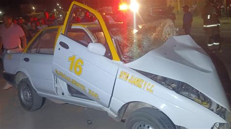 Muere Taxista Y Pasajero Termina Herido En Fatal Choque En Ojocaliente