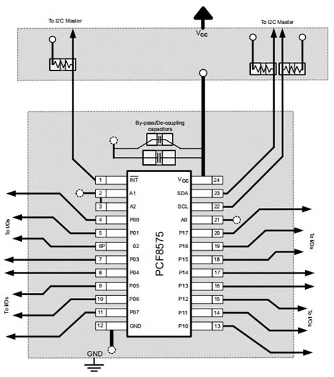 Pcf I O Expander Pinout Schematic And Datasheet