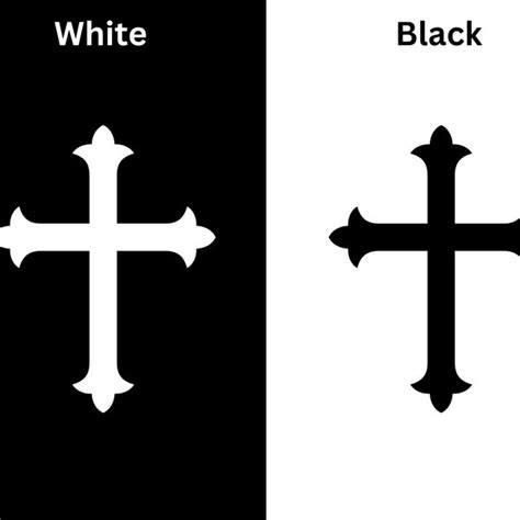 Cross Clipart Black And White Etsy