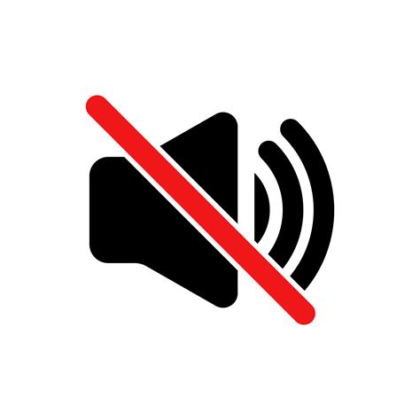 No Sound Icon No Noise Mute Button Keep Your Volume Lower Silence