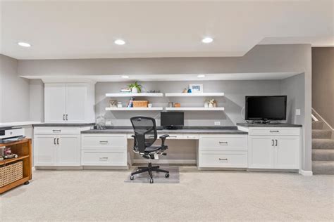 Home Office Remodeling: Naperville Basement Space Redefined