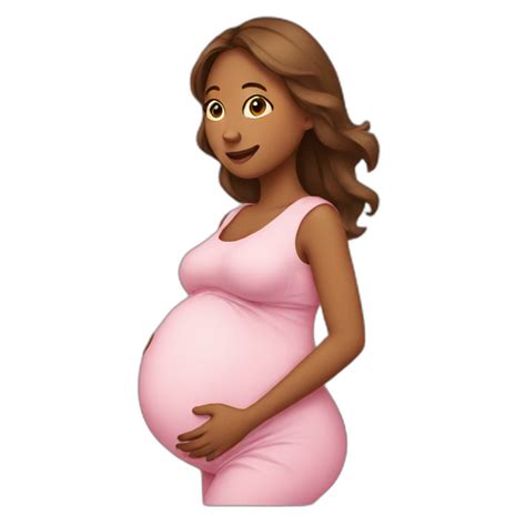 Pregnant Curly Afro Ai Emoji Generator