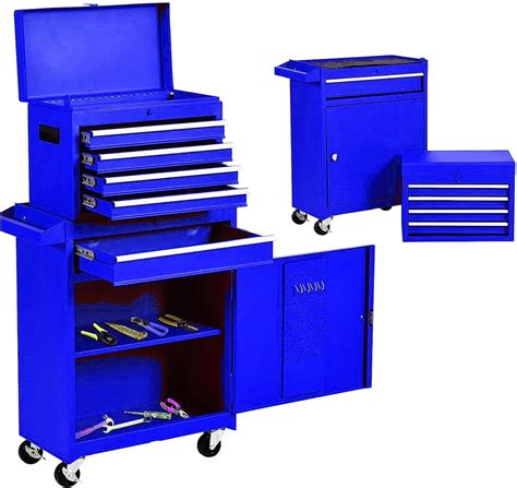 Sesslife 5 Drawer Rolling Tool Chest On Wheels High Capacity Tool