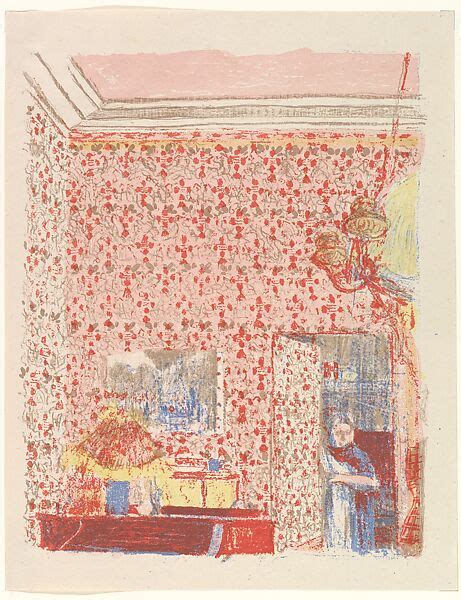 Edouard Vuillard Interior With Pink Wallpaper I From Landscapes And