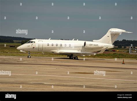 Bombardier Challenger 350 Business Jet On A Stopover At Inverness