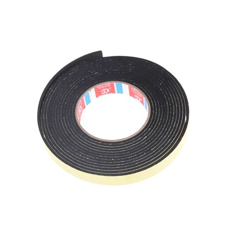 5m Black Single Sided Self Adhesive Foam Tape Closed Cell 20mm Wide X 3mm Thick Self Adhesive