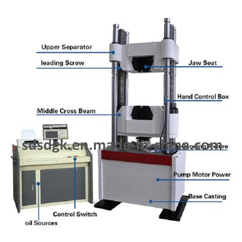 1000kn Deformation Measurement Hydraulic Universal Testing Equipment Instrument Machine