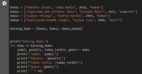 STRUKTUR DATA PYTHON YANG WAJIB ANDA TAHU FERDI DUBYO SUWITO