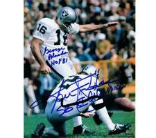 George Blanda and Ken Stabler Oakland Raiders 8x10 Autograph Photo #277 ...