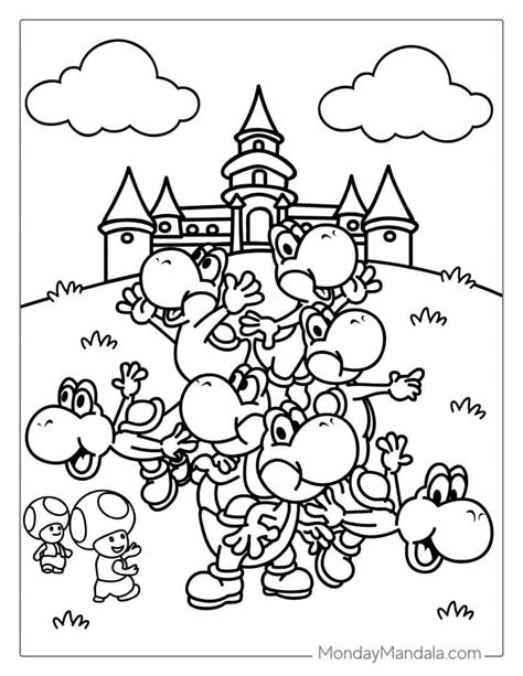 24 Yoshi Coloring Pages Free PDF Printables