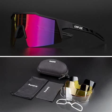 Kapvoe Поляризованные спортивные солнцезащитные очки для велосипедистов ...
