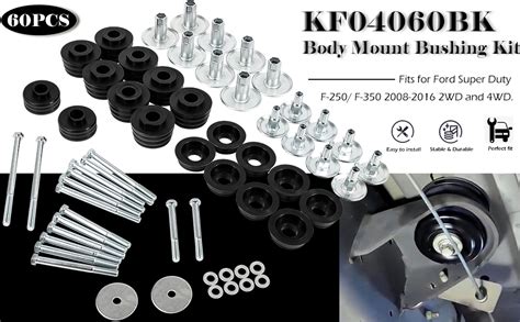 Amazon KF04060BK Body Mount Bushing Kit Fit For Ford 2008 2016