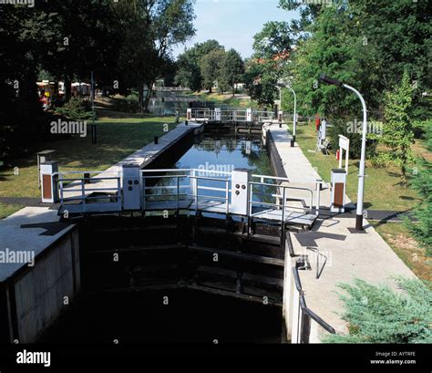 D Koenigs Wusterhausen Notte Canal Dahme Brandenburg Lock At The