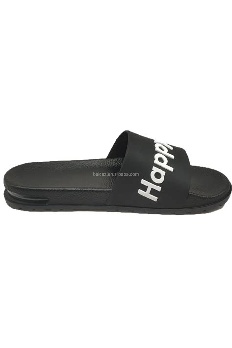 Super Soft Pu Slides Beach Custom Slides Logo Plus Size Footwear Summer