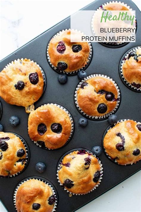 Blueberry Protein Muffins In A Muffin Tin