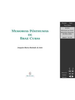 Memórias Póstumas de Brás Cubas ibiblio mem 243 rias p 243 stumas