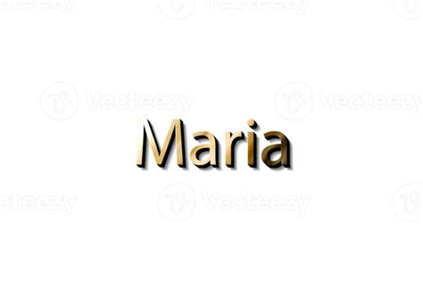 Maria Name 3d 15733318 Png