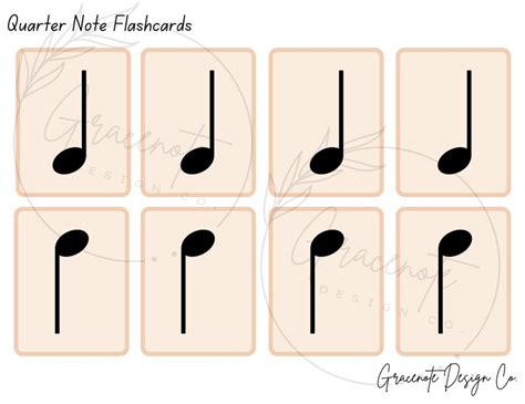 Music Note Flashcards DIGITAL DOWNLOAD // Printable Flashcards // Music ...