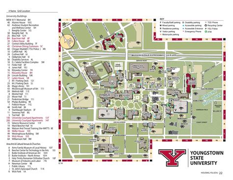 Ysu Campus Map Printable