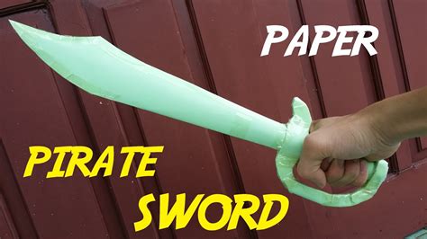 How To Make A Pirate Paper Sword Creative Stuffs Youtube