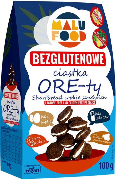 CIASTKA ORE TY BEZ CUKRU BEZGLUTENOWE 100 G MALU FOOD Sklep