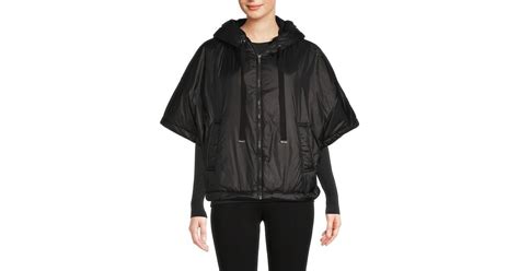 Calvin Klein Puffer Poncho In Black Lyst