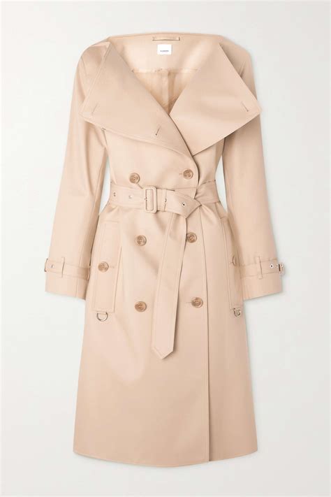 Arriba 78 Imagen Burberry Double Breasted Cotton Gabardine Trench Coat Abzlocalmx