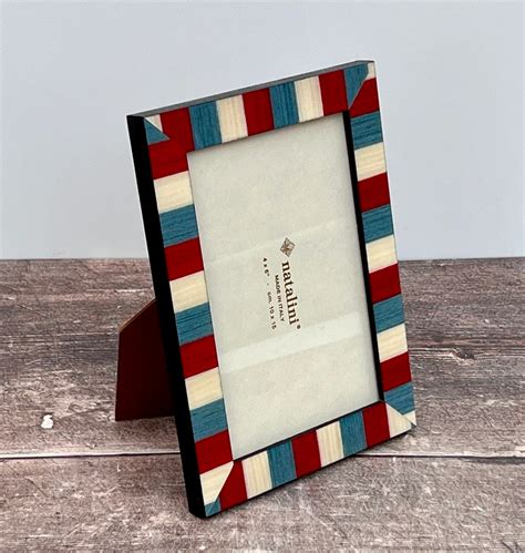 Natalini Red Blue And Cream Photo Frame Made In Italy 4x 6 Etsy